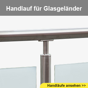 Handlauf für Glasgeländer