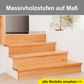 Massivholzstufen aus Maß