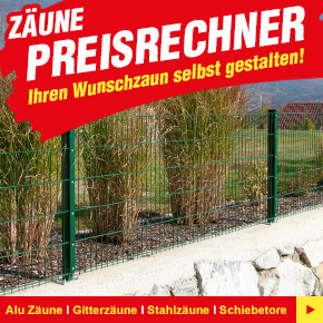 Zäune Preisrechner