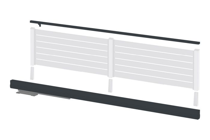 Alu Schiebetor Vario mit Vorbereitung für elektrischen Antrieb