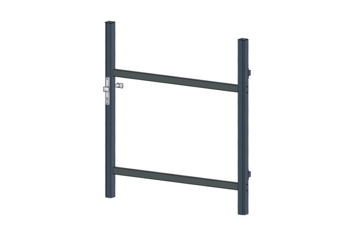 Alu Türrahmen 1-flügelig ohne Füllung (Profil: 63 mm)