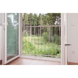 Fenstergitter Classic in Edelstahl, vormontiert