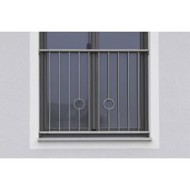 Fenstergitter Paris in Edelstahl, vormontiert