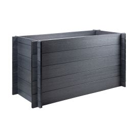 WPC Hochbeet Tina - Farbe: dunkelgrau, Maße (L x B x H): 150 x 70 x 75 cm