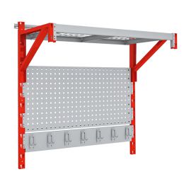 Wandregal Mod. Flexi - Höhe: 1150 mm, Breite: 972 mm, Tiefe: 530 mm