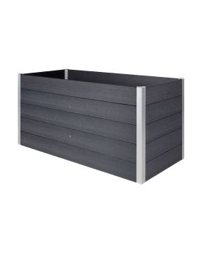 WPC Hochbeet Nina - Farbe: dunkelgrau, Maße (L x B x H): 160 x 70 x 75 cm